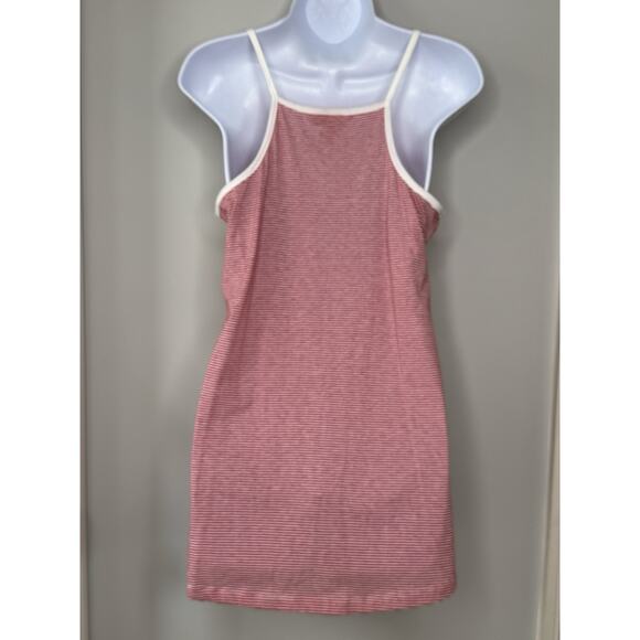 Vintage Y2K Layered Tank Womens L Red Burnout Sequin Stripe Rock Long Length‎ - Picture 7 of 14